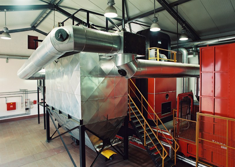 Central biomas boiler plant